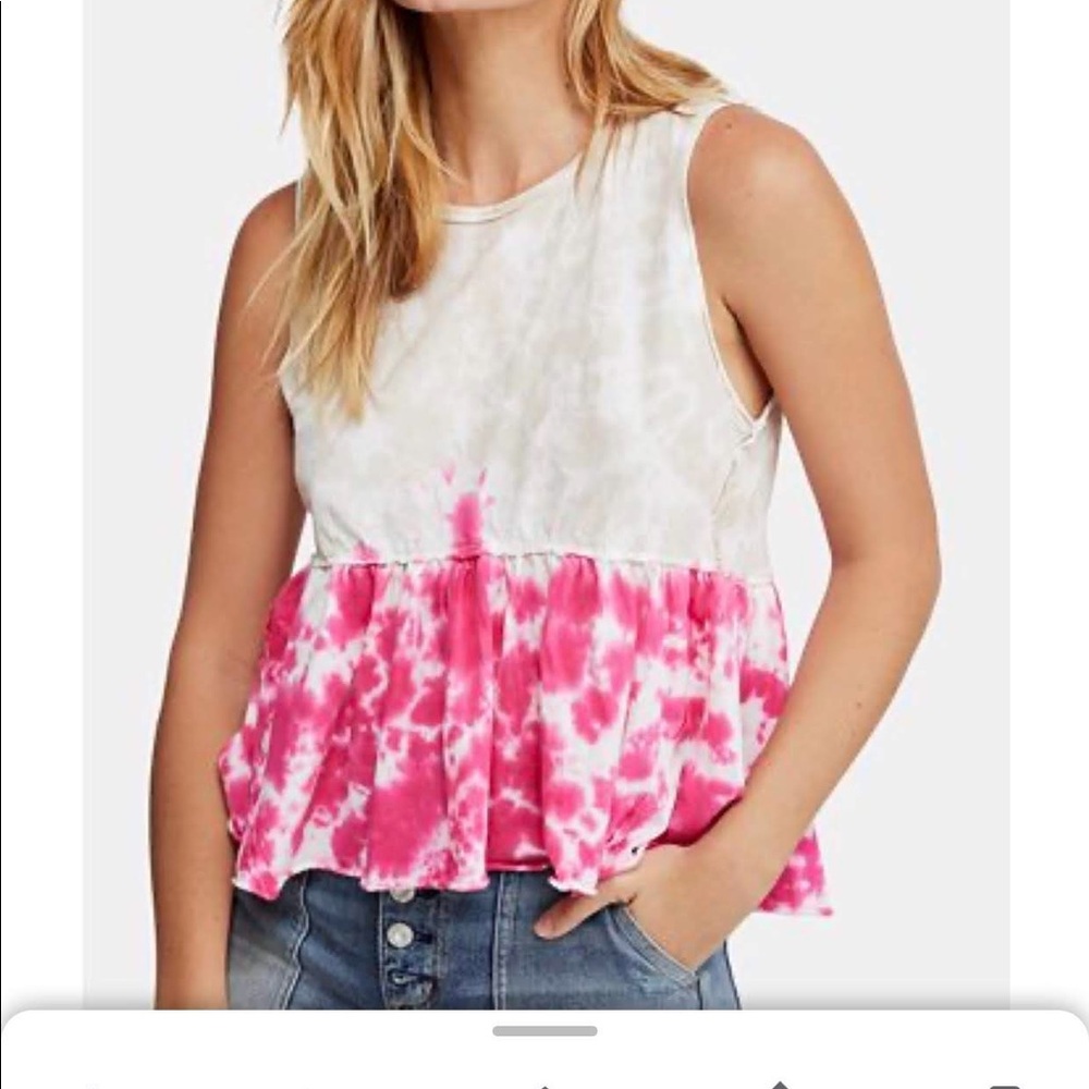 NWT Free People tank tie dye
